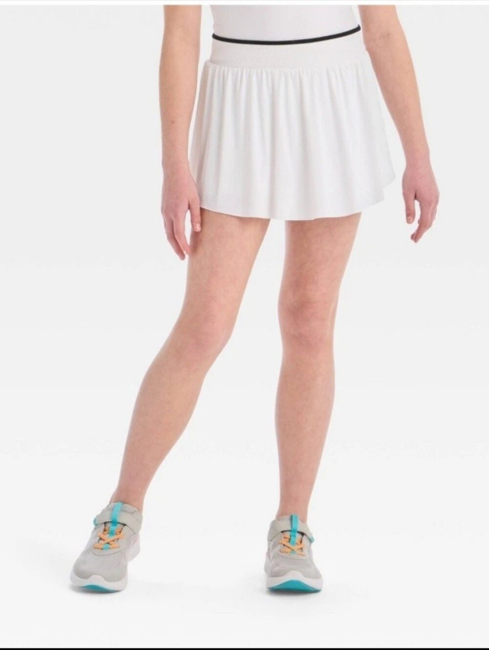 All In Motion Girls' Everyday Skort White/black